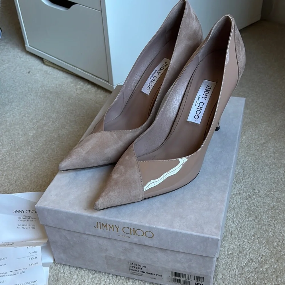 Jimmy Choo Beige Women's Heels - Picture 3 of 5